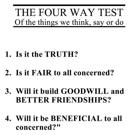 4 way test essay 4 way test essay
